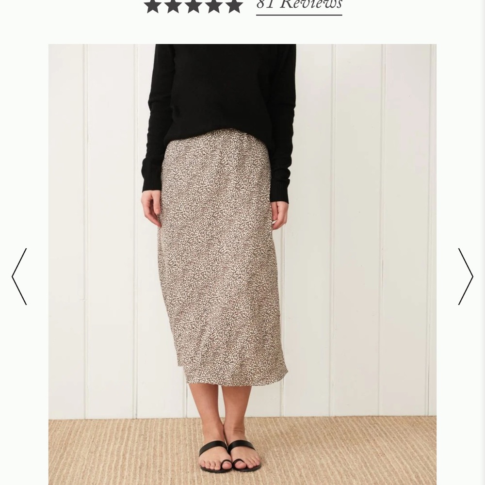 Jenni Kayne Leopard Slip Skirt